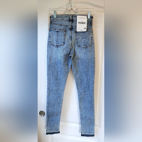 rag & bone NWT Nina High Rise Release Raw Skinny Jeans Montrose 24 Womens - Picture 10 of 16